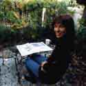 Jen in her front yard