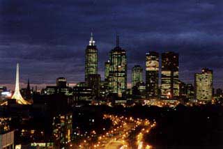 Melbourne by night