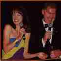 Jen singing a duet with Vizard