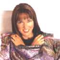 with her fav. silk Greek quilt 1998